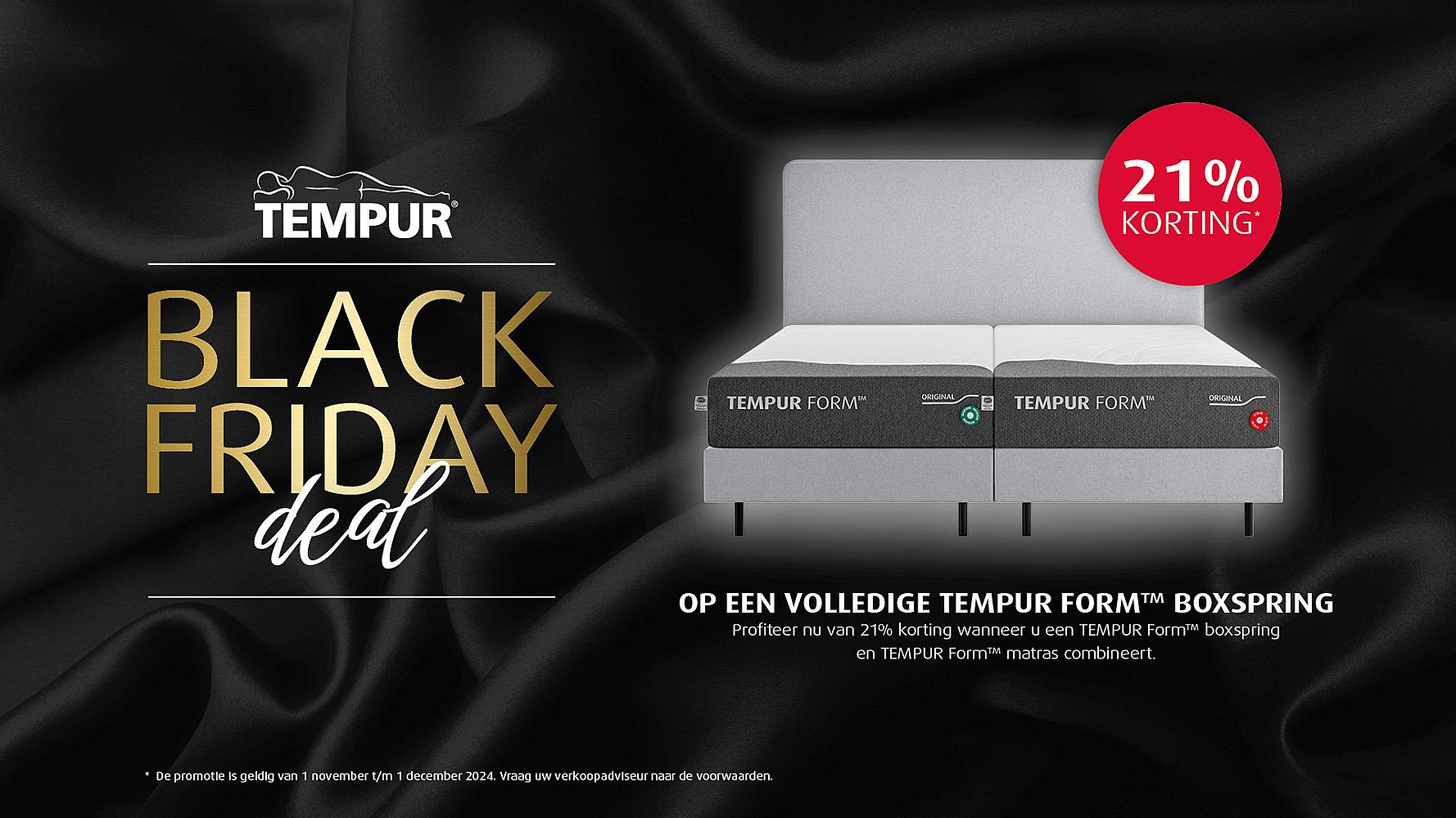 Tempur Black Friday deal afbeelding